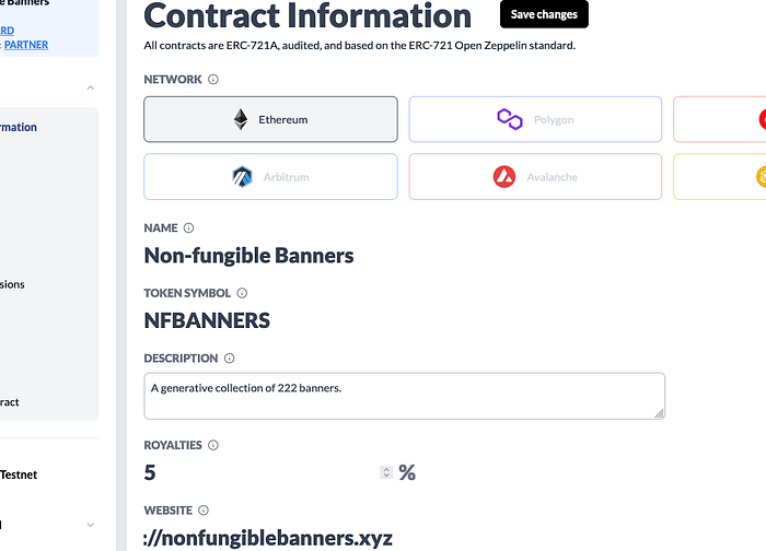 Mintplex contract setup